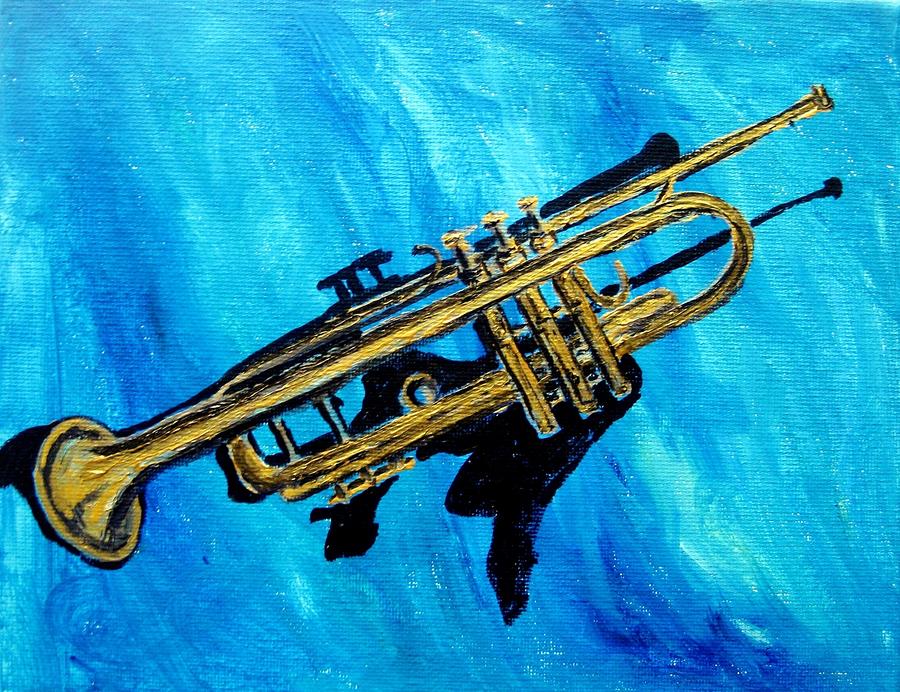 Trumpet Painting by Amanda Dinan