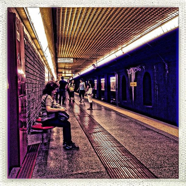 Instagram Photograph - Tube #iphone #instagram #iphoneography by Roberto Pagani