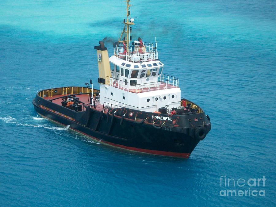 Tug Boat in Bermuda Photograph by D Perry
