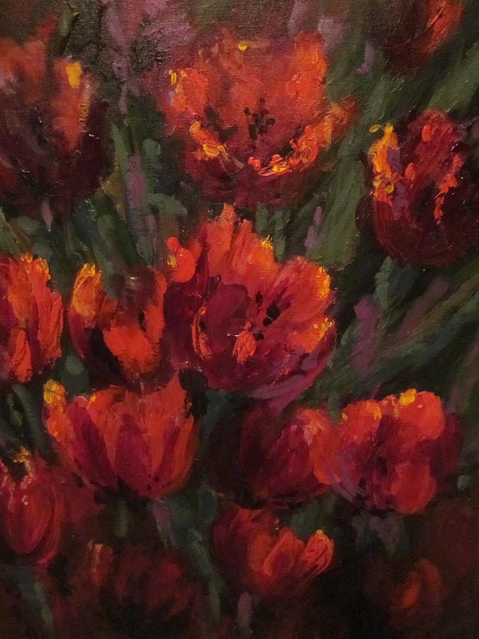 Tulip Painting - Tulip Romance by Sandra Strohschein