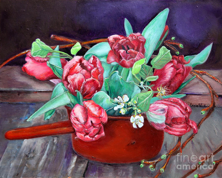 Flower Painting - Tulips by Portraits By NC
