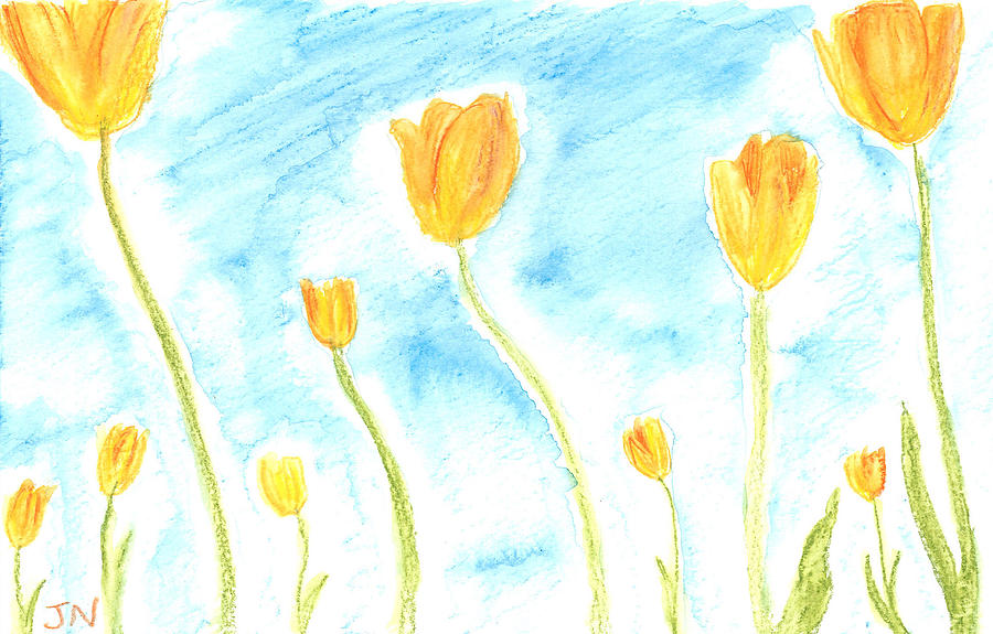 Tulip Painting - Tulips by Jackie Novak