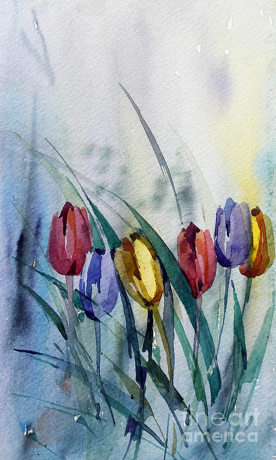 Tulips Painting by Natalia Eremeyeva Duarte