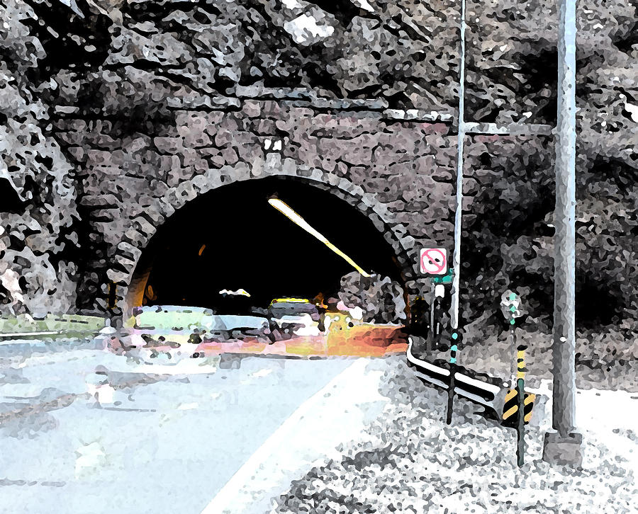 Abstract Digital Art - Tunnel 1 Clear Creek Canyon by Bill Kennedy Abstract Digital Art - Tunnel 1 Clear Creek Canyon by Bill Kennedy