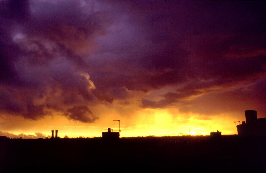 Weather Photograph - Turbulent sunset by Rod Jones