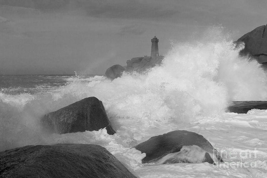 Turbulent Waters Black and White Photograph by Heiko Koehrer-Wagner