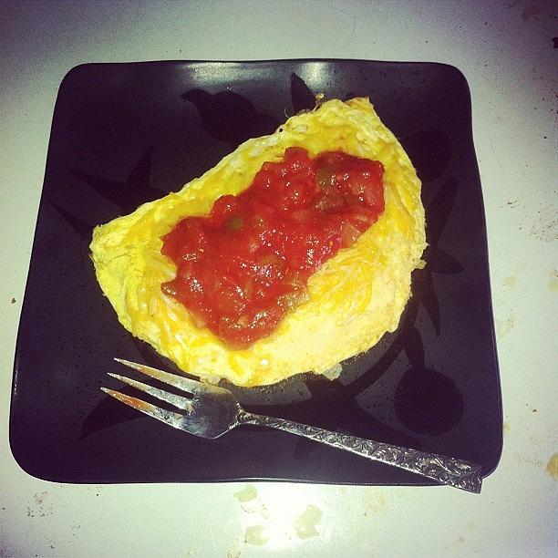 Turkey, Mozzarella, Cheddar Omelet With Photograph by Zach Falle