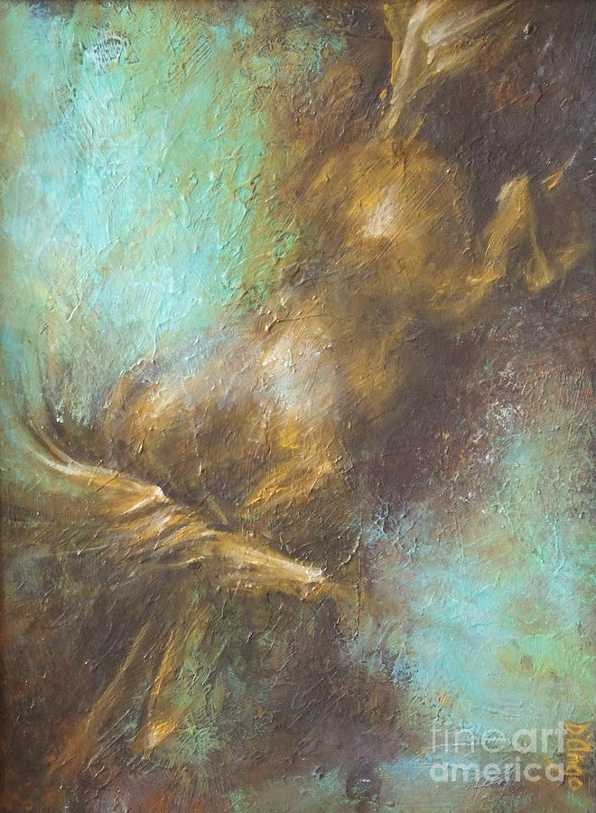 Turquoise Dust 1 Painting by Dina Dargo