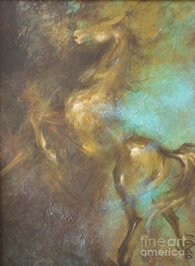 Turquoise Dust 2 Painting by Dina Dargo