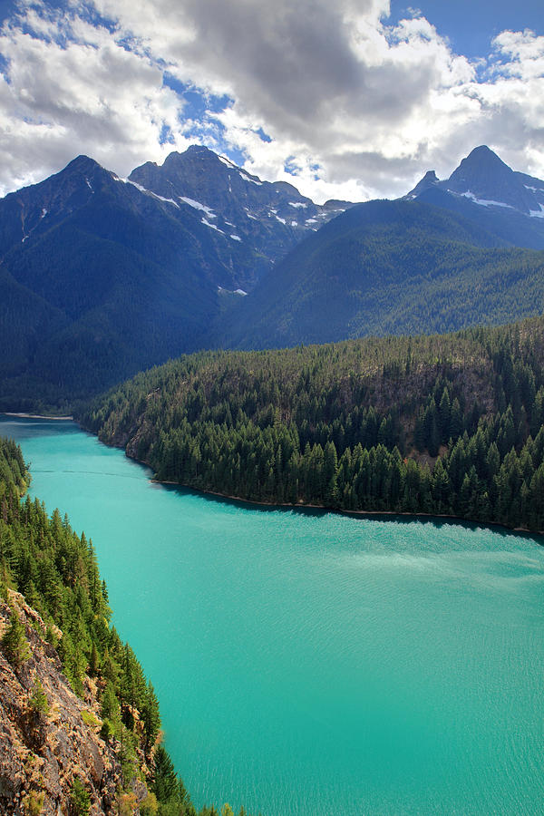 Turquoise water of Diablo Lake in the North Cascades NP Photograph by Pierre Leclerc Photography