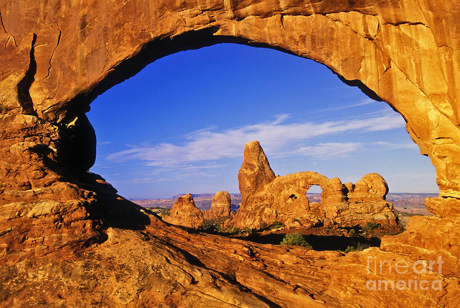 Desert Photograph - Turret Arch and the North Window - FS000063 by Daniel Dempster