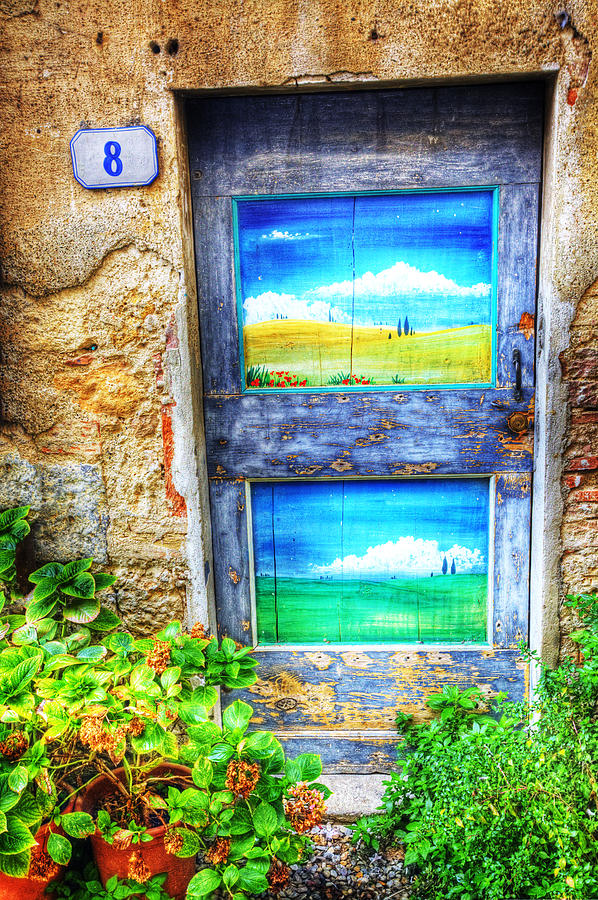 Tuscan Door 1 Photograph by Eggers Photography