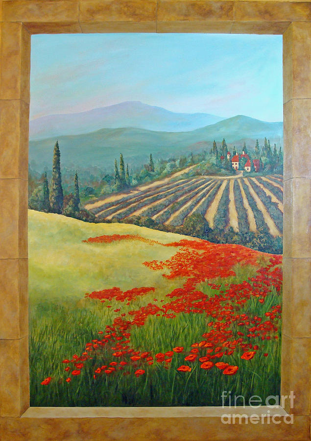 Tuscan Vista Painting by Phyllis Howard