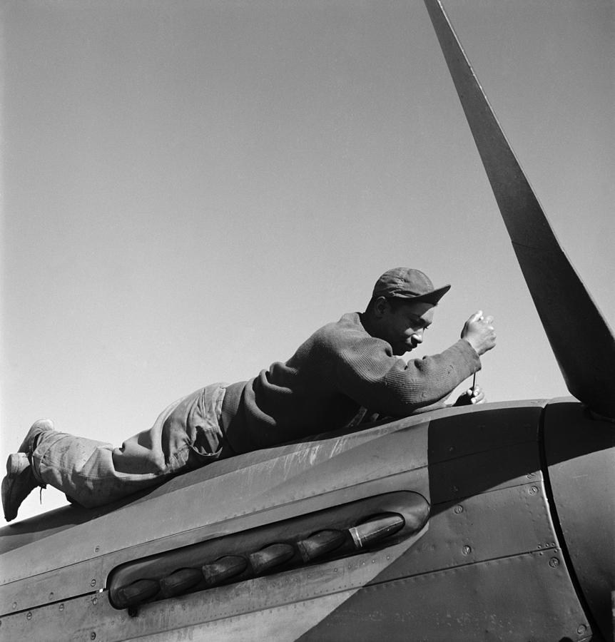 Tuskegee Airman, 1945 Photograph by Granger