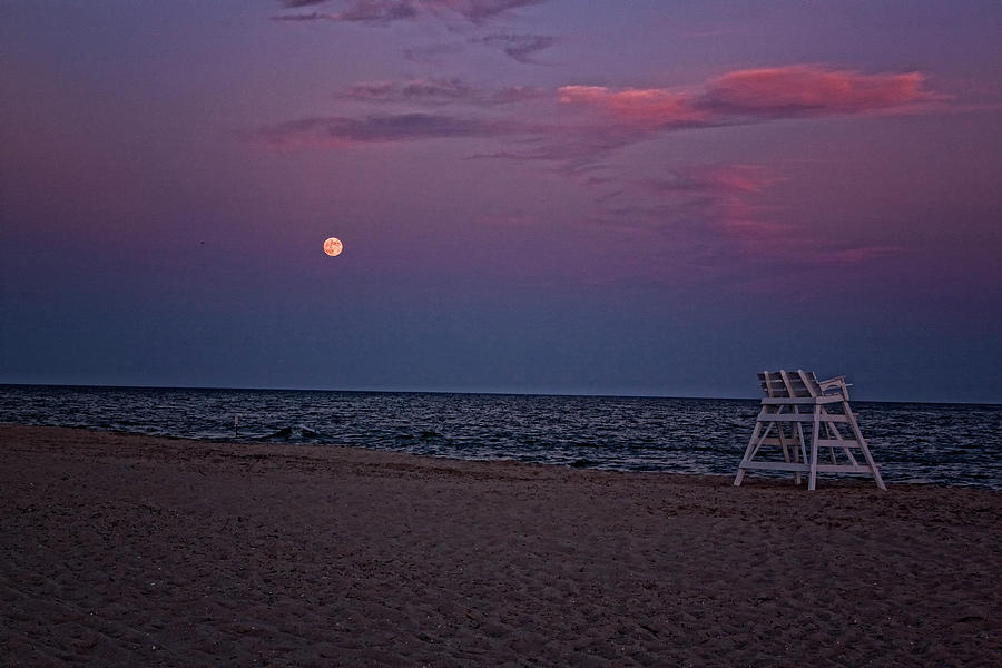 Twilight and Moonlight Photograph by Tom Singleton