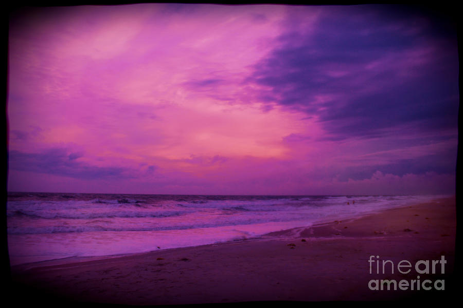 Sunset Photograph - Twilight at the Beach by Judi Bagwell