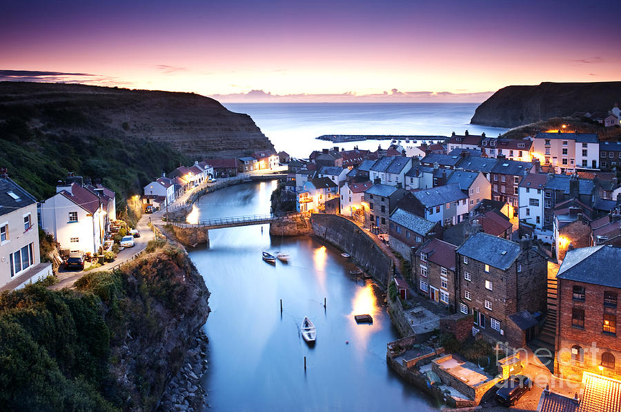 Twilight Glow Staithes Photograph by Richard Burdon - Fine Art America