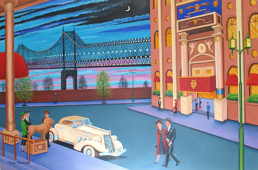 Twilight in New York Painting by Tracy Dennison
