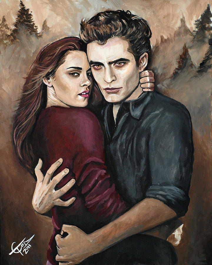 Kristen Stewart Painting - Twilight by Tom Carlton
