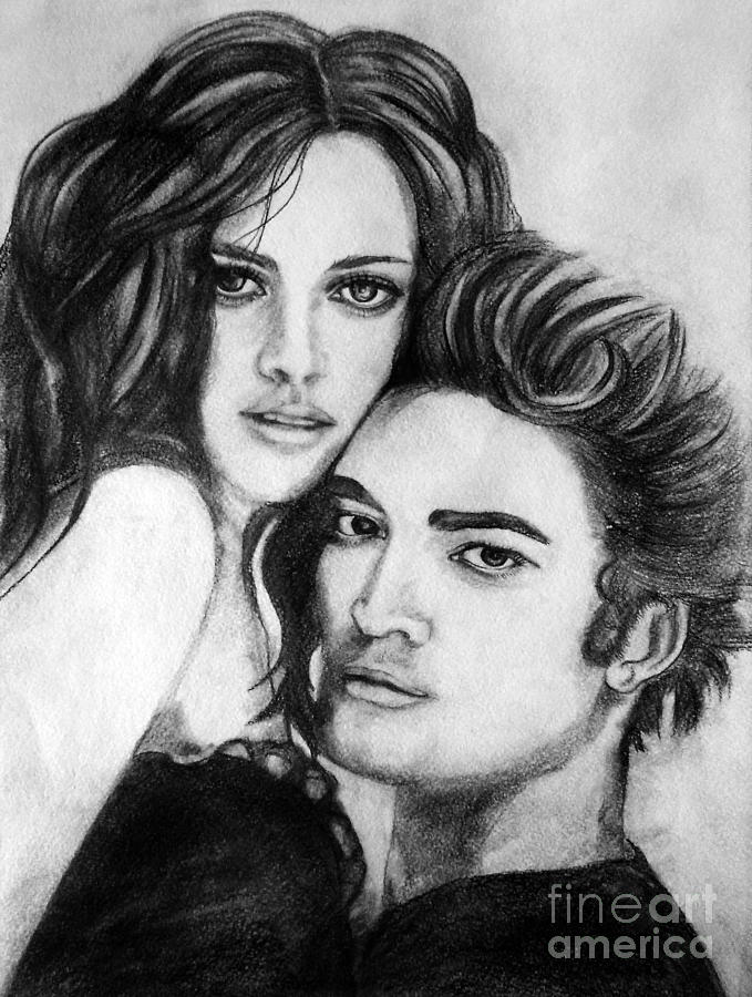 Sketch Of Twilight Couple  DesiPainterscom
