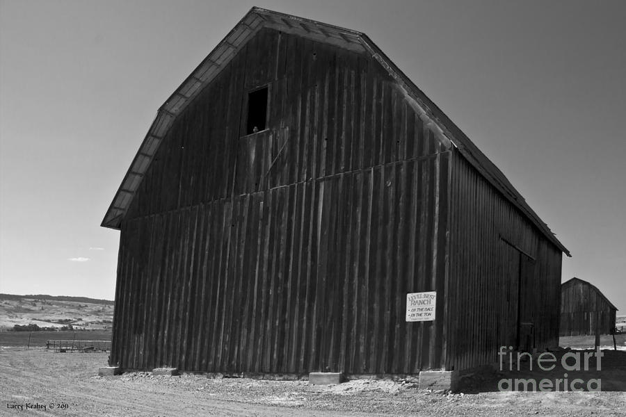 Twin Barns Photograph by Larry Keahey