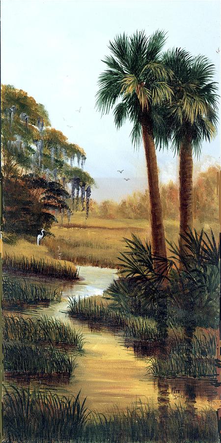 Twin Palmettos Painting by Rita Smith - Fine Art America