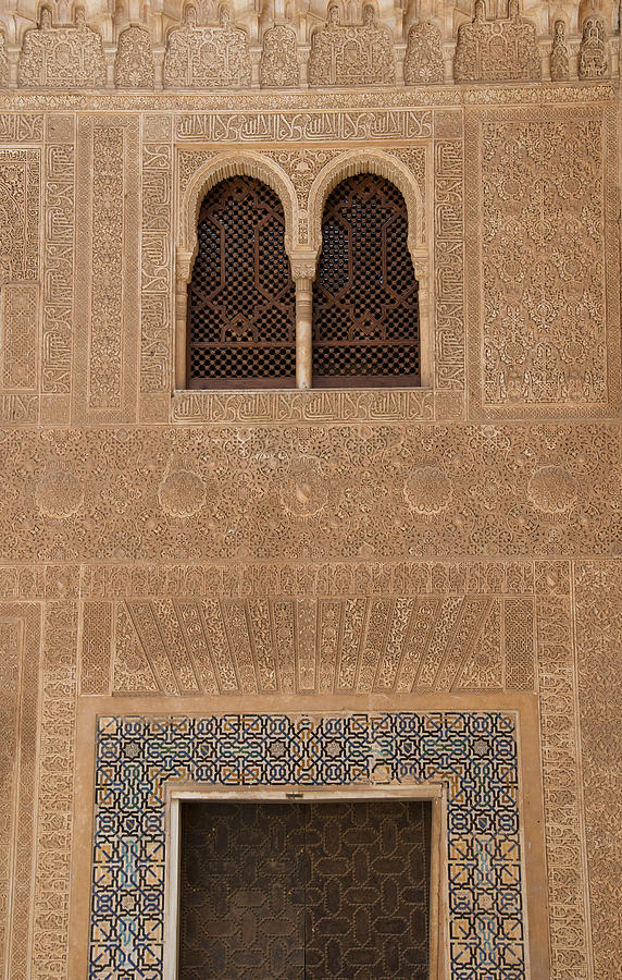 Twin Windows Alhambra Photograph by David Kleinsasser