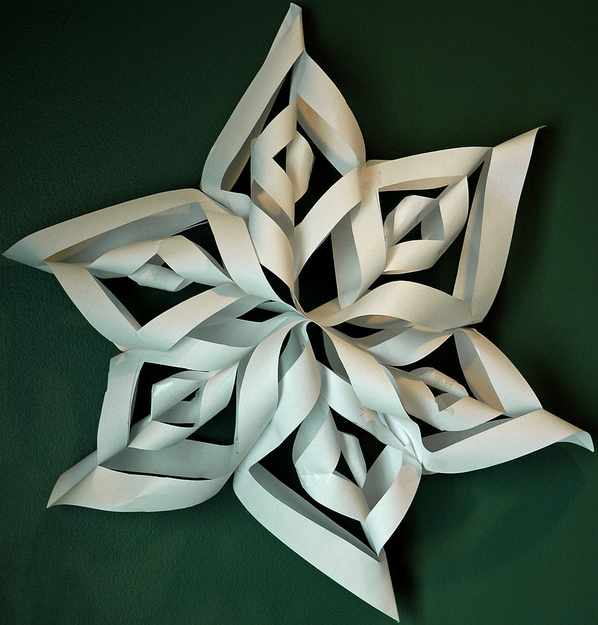 Twisted Paper Christmas Star Photograph