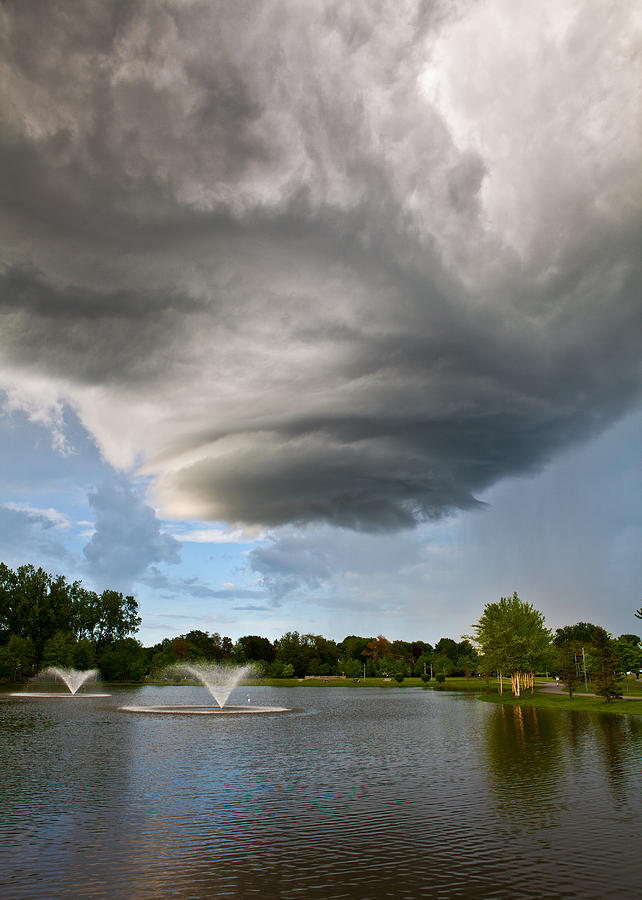 Twister Cloud over the Peaceful Park Photograph by Jiayin Ma Fine Art