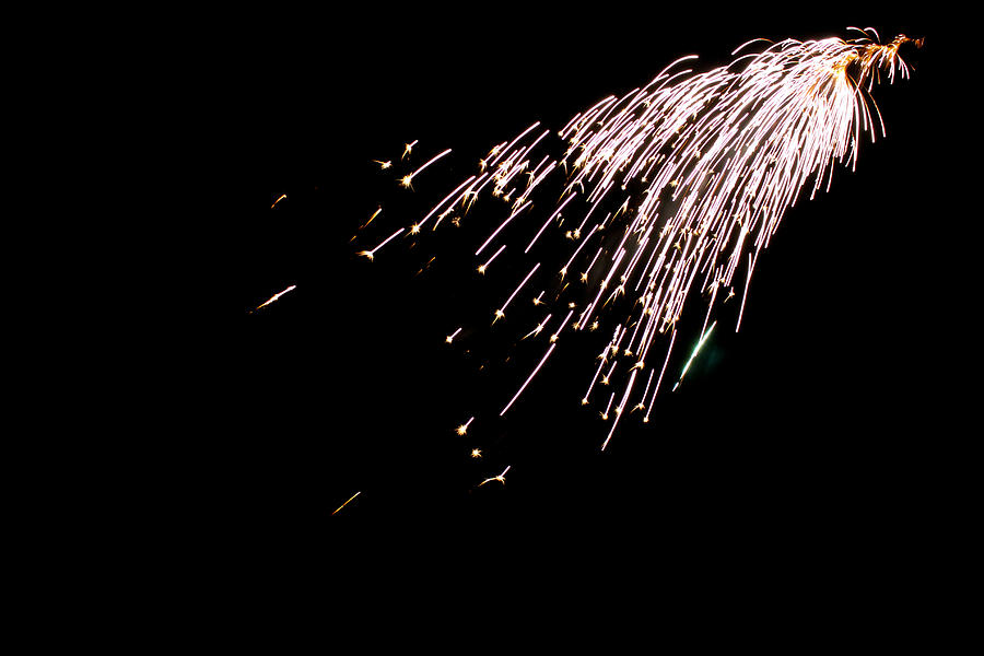 Fireworks Photograph - Twisting Firework by Mathew Tonkin Henwood