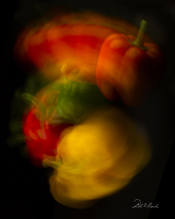 Twisting Peppers Photograph by Frederic A Reinecke