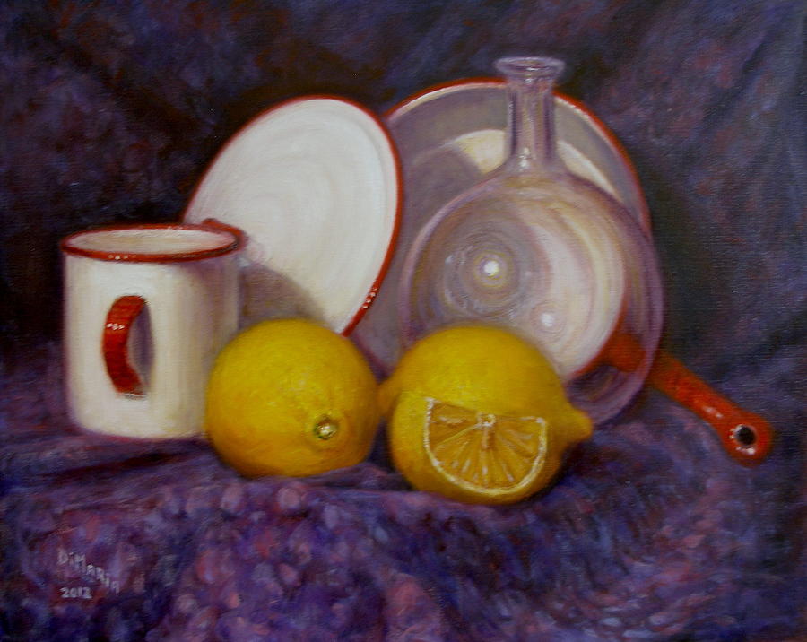 Two and a Half Lemons Painting by Donelli  DiMaria