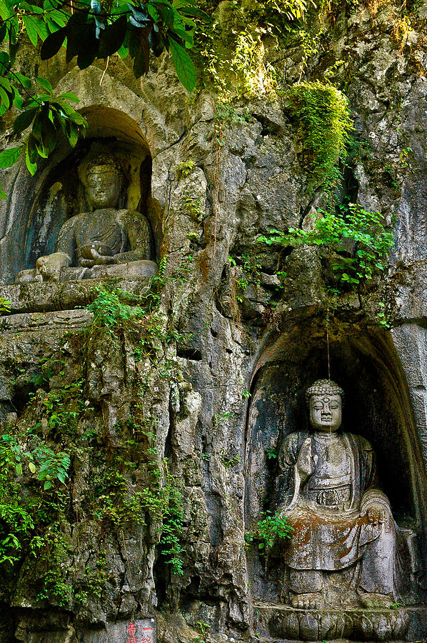 Two Buddhas  Photograph by Harry Spitz