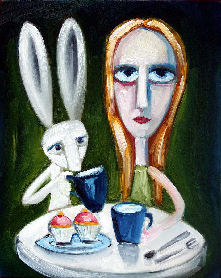 Two Cup Cakes Painting by Leanne Wilkes