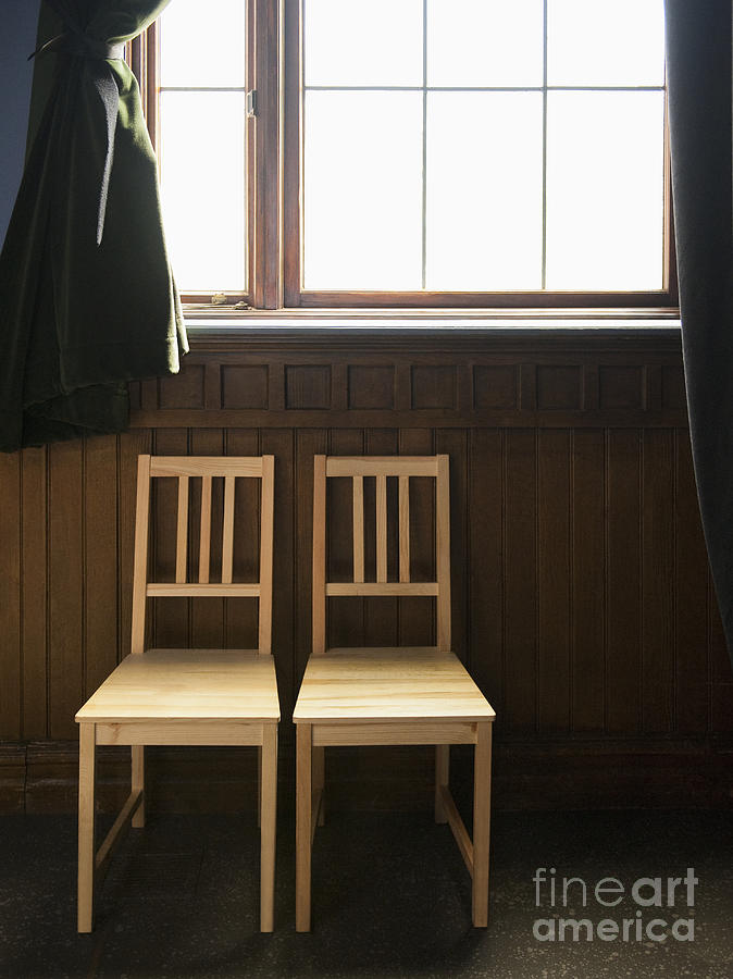 Two Empty Chairs Beneath a Window Photograph by Thom Gourley/Flatbread ...