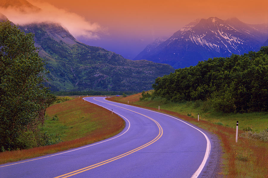 Two Lane Country Road In Mountains Photograph by Don Hammond