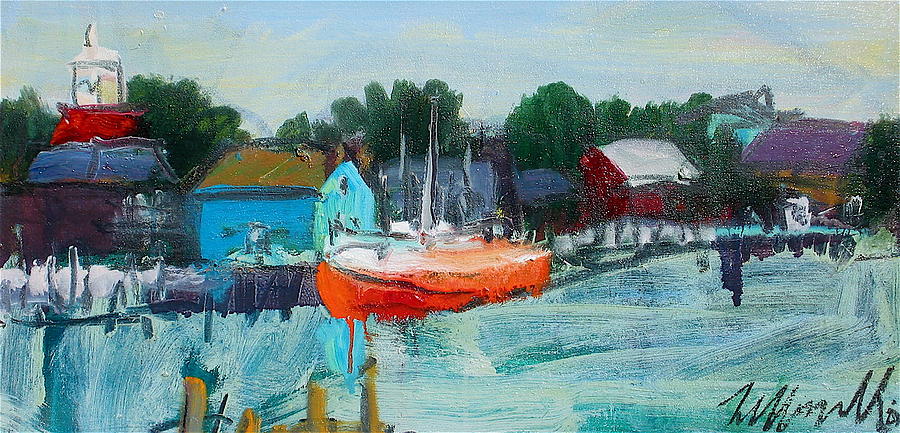 Two Rivers French Side Painting by Les Leffingwell