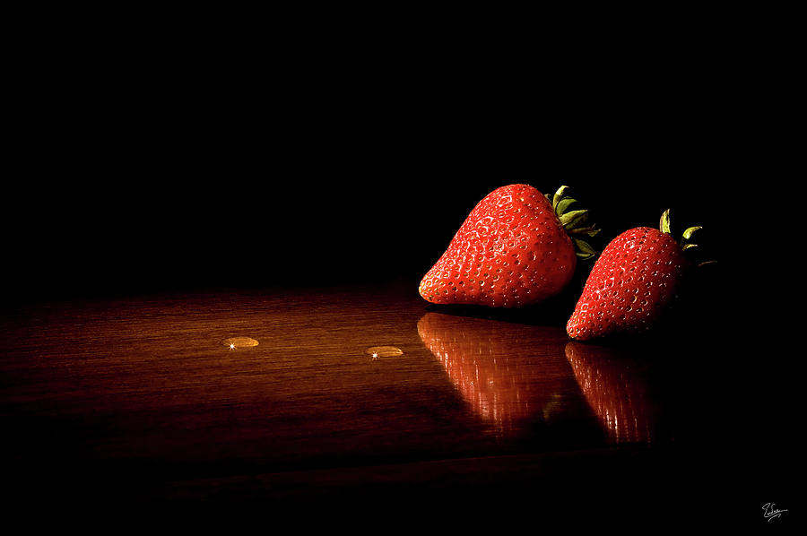 Two Strawberries Photograph by Endre Balogh
