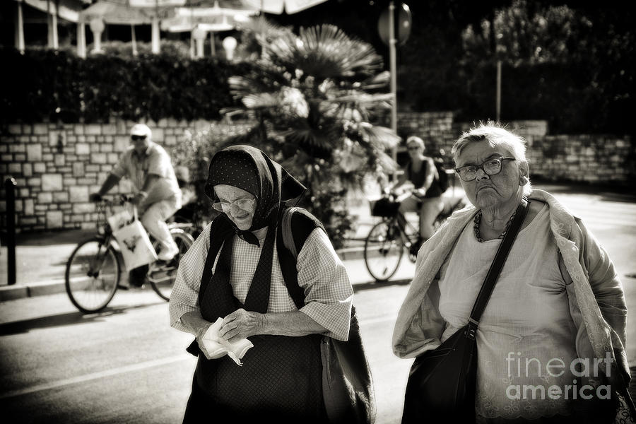 Two Women in Rovinj 2 Photograph by Madeline Ellis