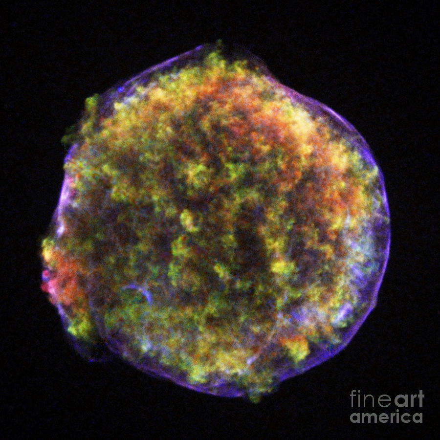 Tychos Supernova Remnant Photograph by Nasa