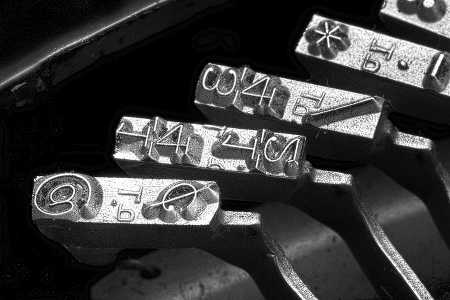 Typewriter Symbols Photograph by Tom Mc Nemar