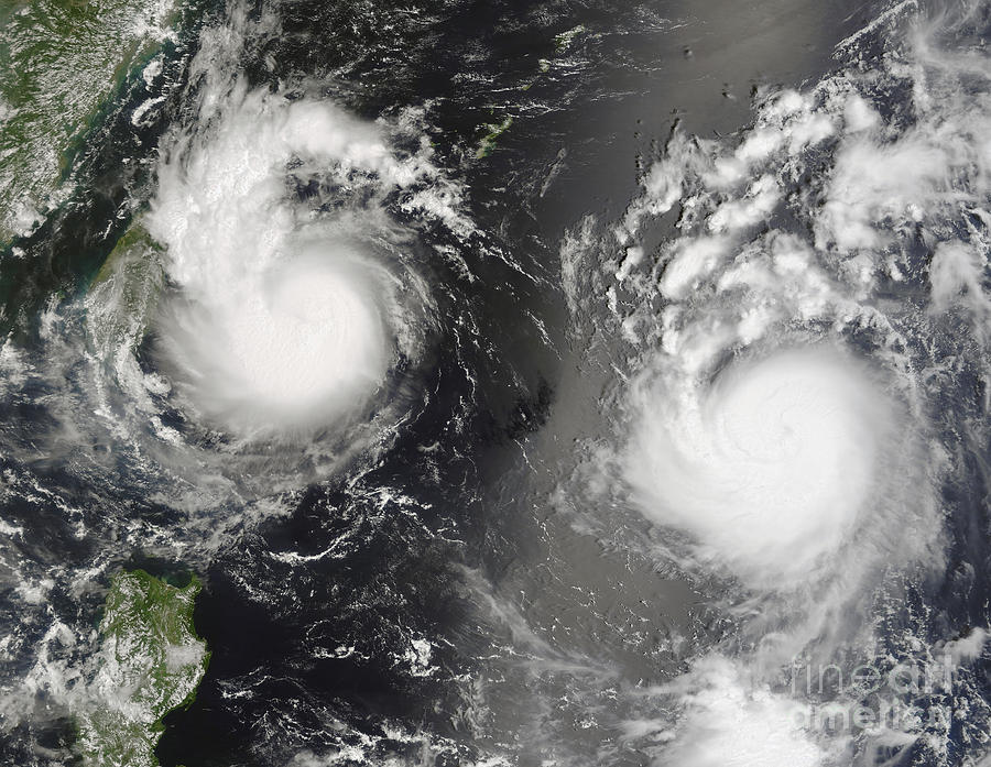 Typhoon Saomai And Tropical Storm Bopha Photograph by Stocktrek Images