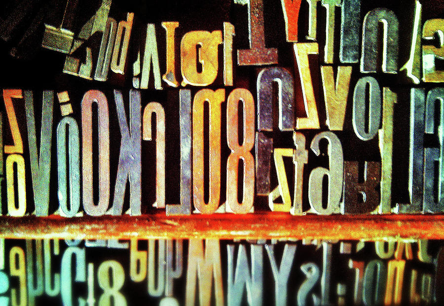Typography Photograph by Olivier Calas