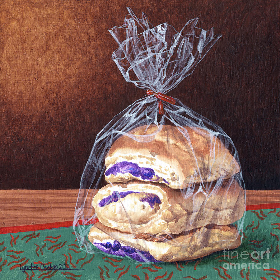 Ube Buns Painting by Lynette Cook