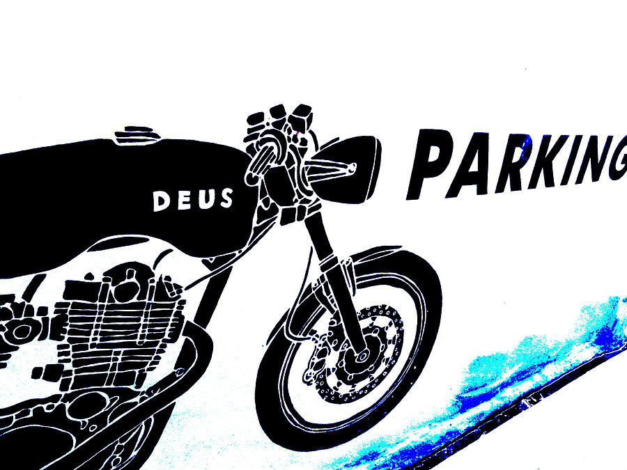 Abstract Photograph - Ubud Motorbike Parking  by Funkpix Photo Hunter