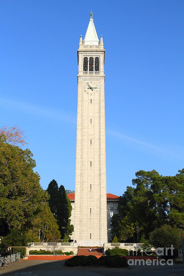 UC Berkeley . Sather Tower . The Campanile . 7D10050 Photograph by Wingsdomain Art and Photography