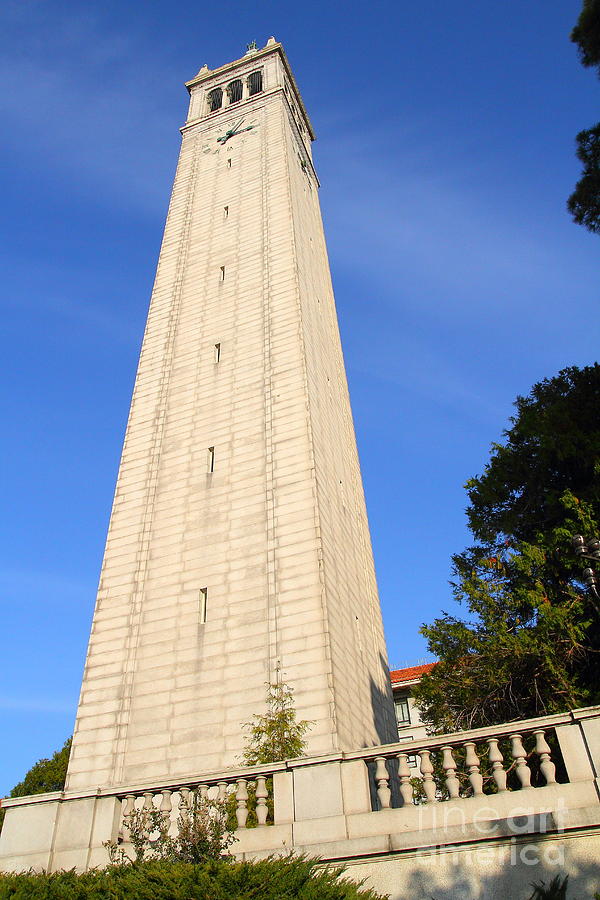 UC Berkeley . Sather Tower . The Campanile . Clock Tower . 7D10086 Photograph by Wingsdomain Art and Photography