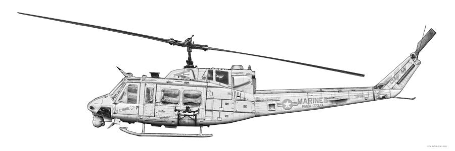 UH-1M Iroquois Digital Art by Clay Greunke - Fine Art America