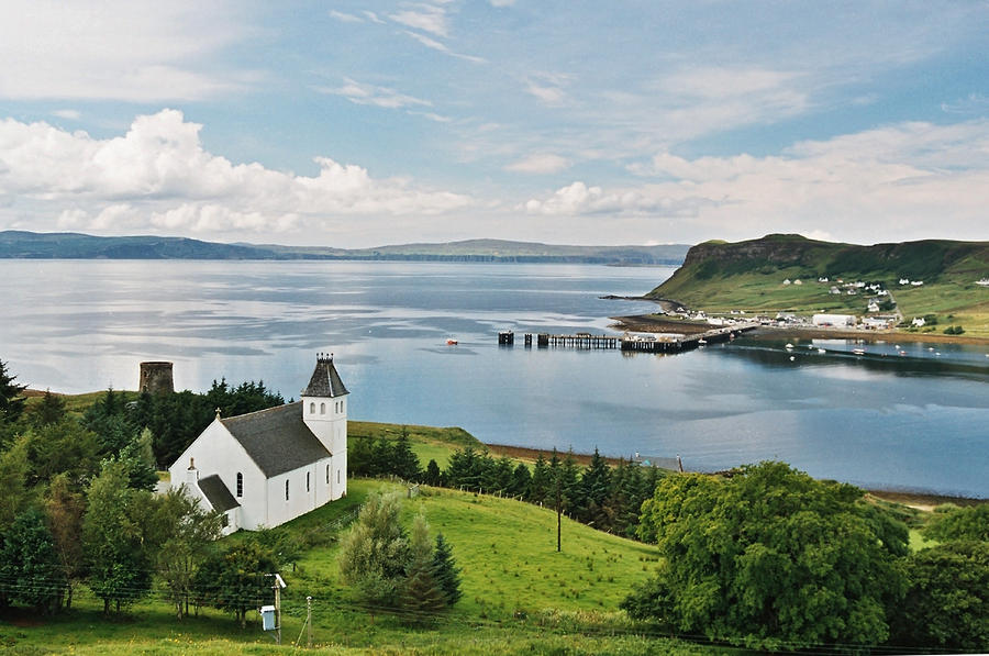 Church Photograph - Uig And Loch Snizort by Steve Watson Church Photograph - Uig And Loch Snizort by Steve Watson