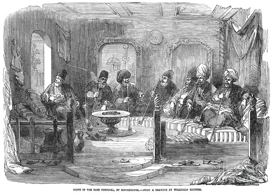 Ukraine: Cafe, 1855 Photograph by Granger